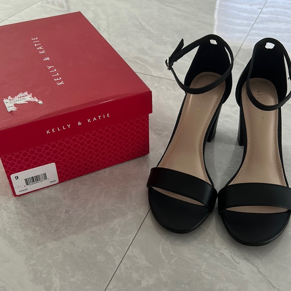 Black Open Toed Heels